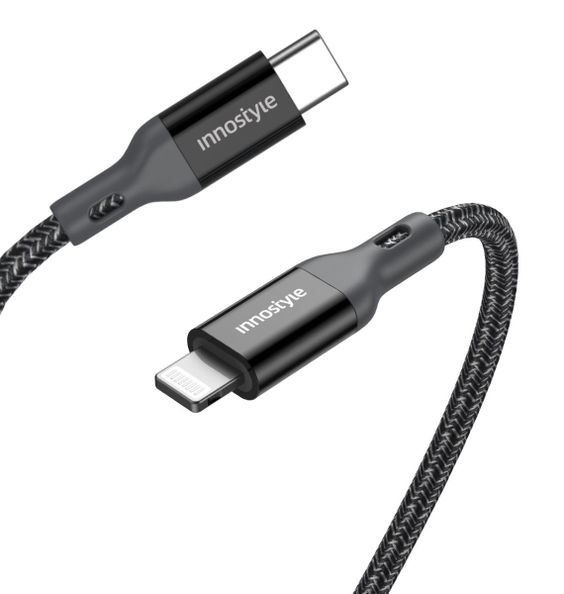 Cáp USB-C to Lightning MFI 1.5m Innostyle PowerFlex